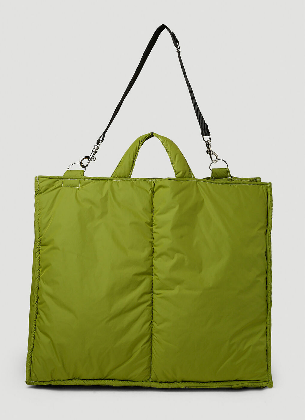 Puffed XL Tote Bag in Green Camiel Fortgens