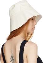 BONDI BORN SSENSE Exclusive Off-White Lucy Beach Hat