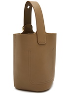 Loewe Pebble Mini Leather Bucket bag - Tan - One Size