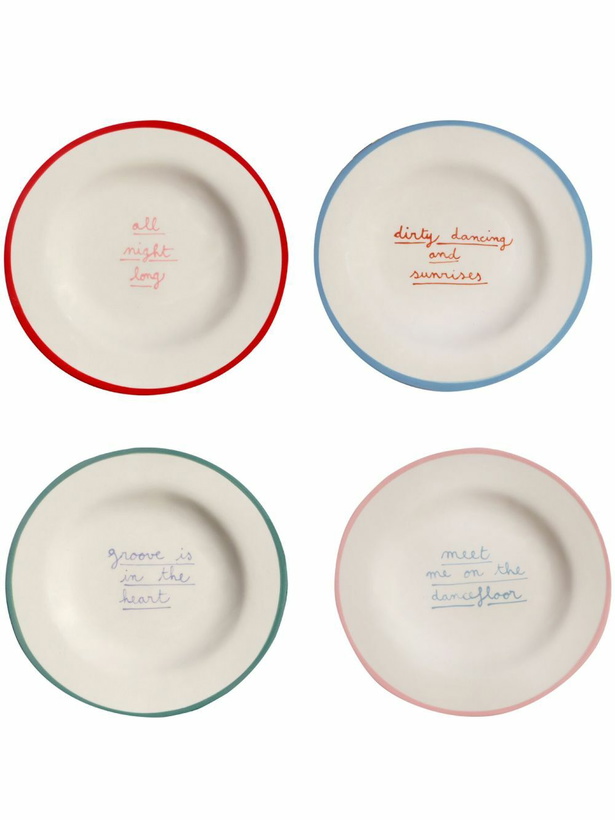 Photo: LAETITIA ROUGET X Browns Printed Plated (Set Of Four)