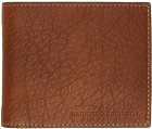 Brunello Cucinelli Brown Grained Calfskin Wallet