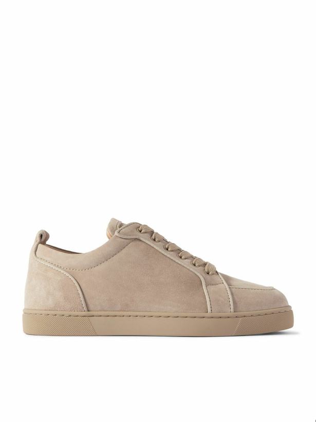 Photo: Christian Louboutin - Rantulow Suede Sneakers - Neutrals