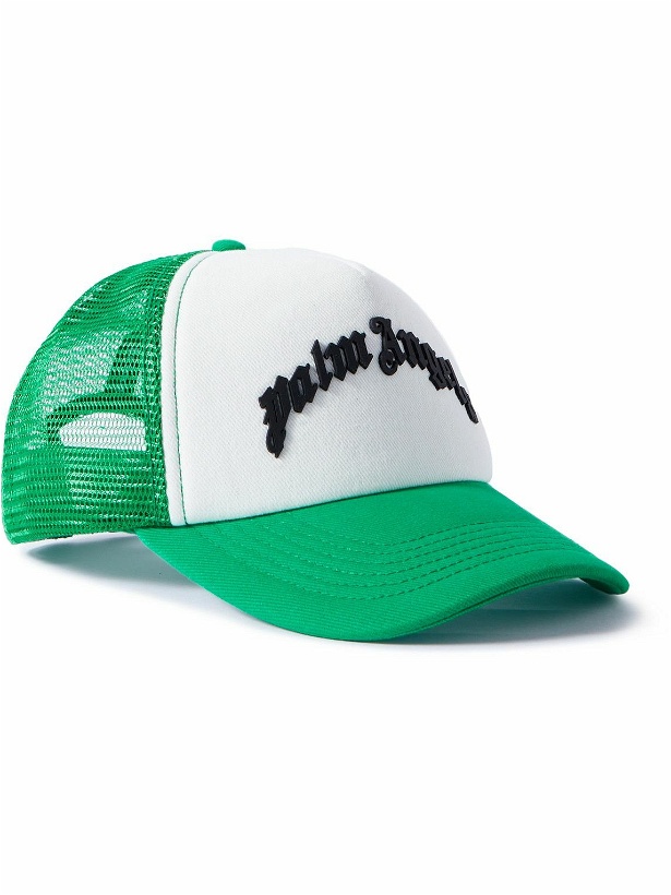 Photo: Palm Angels - Logo-Appliquéd Cotton-Blend Twill and Mesh Trucker Hat