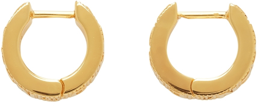 Womens Loop Xs Earrings in Gold  Balenciaga US