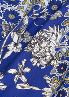 Alice + Olivia Chassidy Printed Maxi Shirt Dress Blue