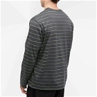 Junya Watanabe MAN Men's Stripe Long Sleeve T-Shirt in Black/White