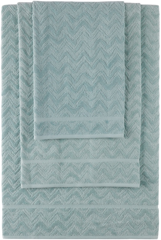 Photo: Missoni Blue Rex Five-Piece Towel Set