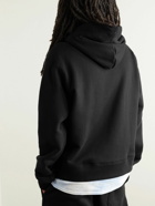 AMIRI - Logo-Appliquéd Cotton-Jersey Hoodie - Black