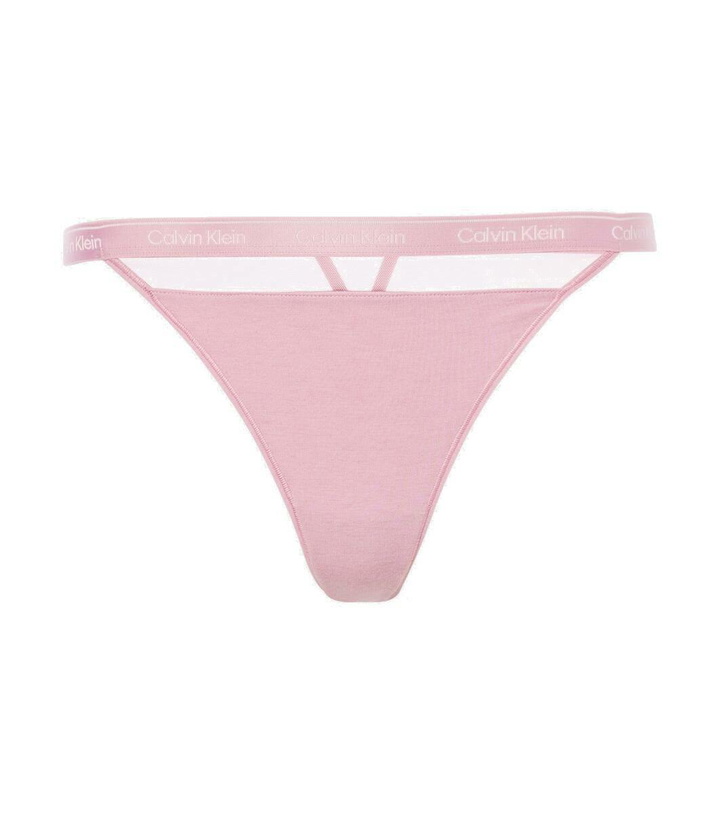 Photo: Nensi Dojaka x Calvin Klein logo bralette