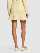 SELF-PORTRAIT - Textured Knit Mini Skirt