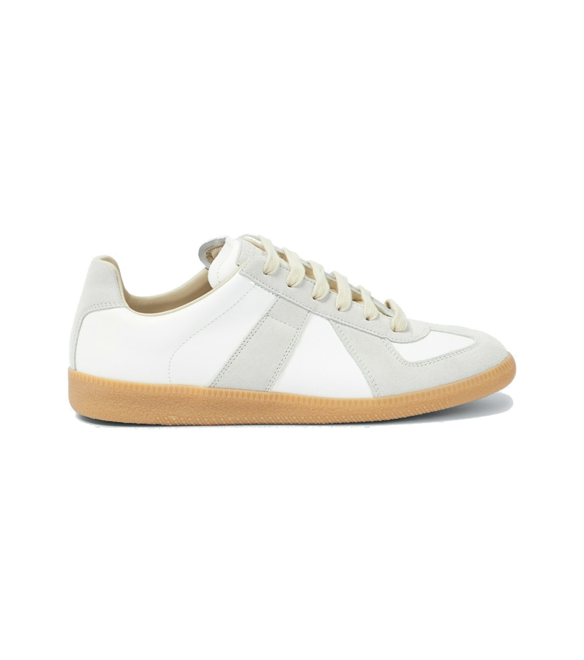 Photo: Maison Margiela - Replica leather and suede sneakers