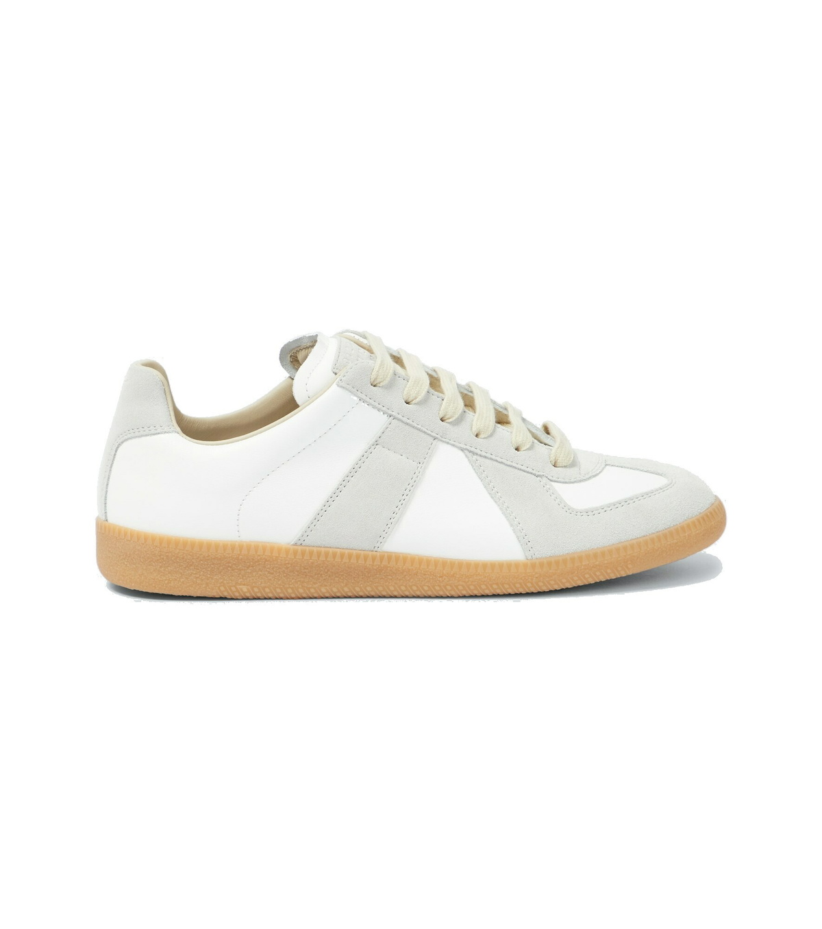 Photo: Maison Margiela - Replica leather and suede sneakers