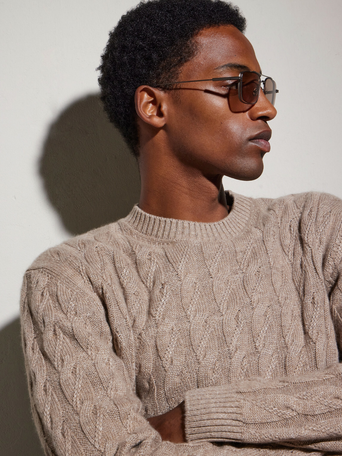 Zegna - Geometric Round-Frame Titanium Sunglasses