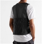 Master-Piece - Rebirth Project Grosgrain-Trimmed Mesh and Nylon Gilet - Black