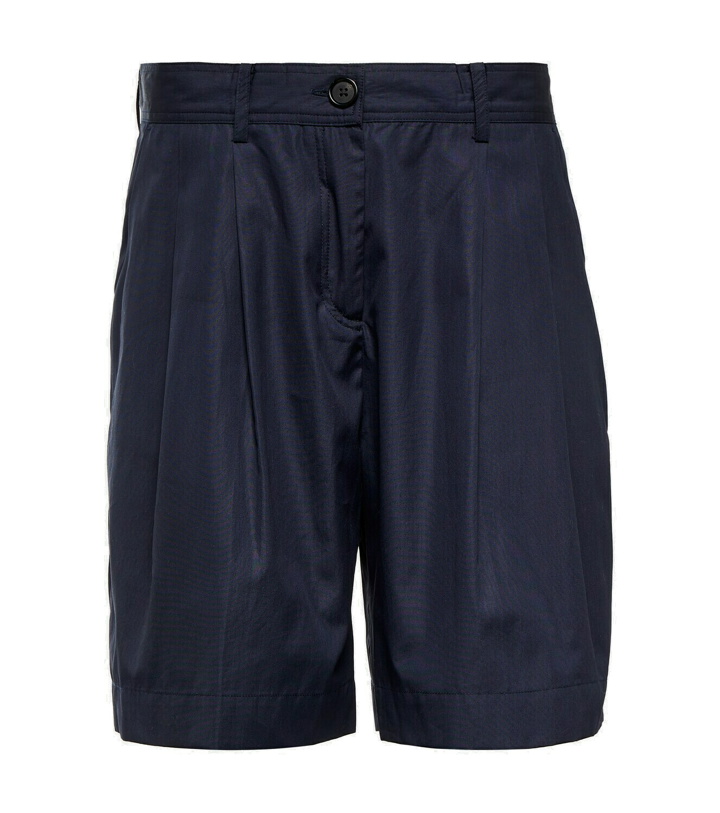 Photo: Toteme High-rise cotton Bermuda shorts