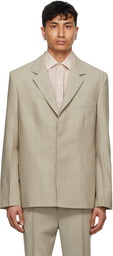 Tom Wood Beige Wool Soft Blazer