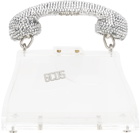 GCDS Transparent Call Me Comma Bling Baby Bag