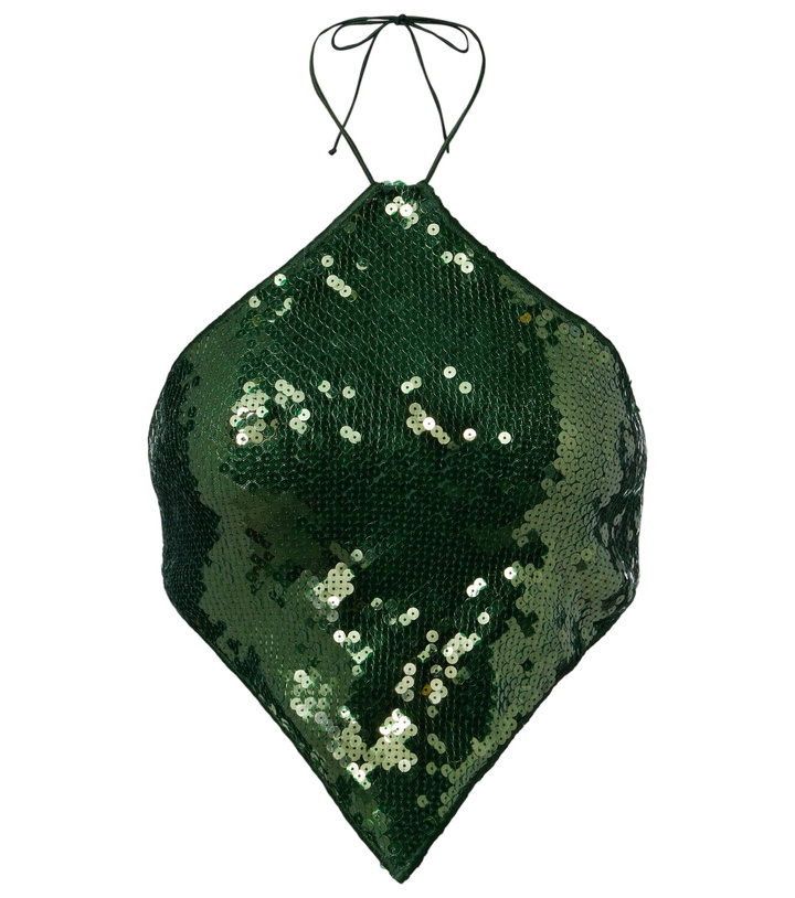 Photo: Oséree Marylin sequined halterneck crop top