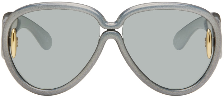 Photo: LOEWE Black Pilot Mask Sunglasses