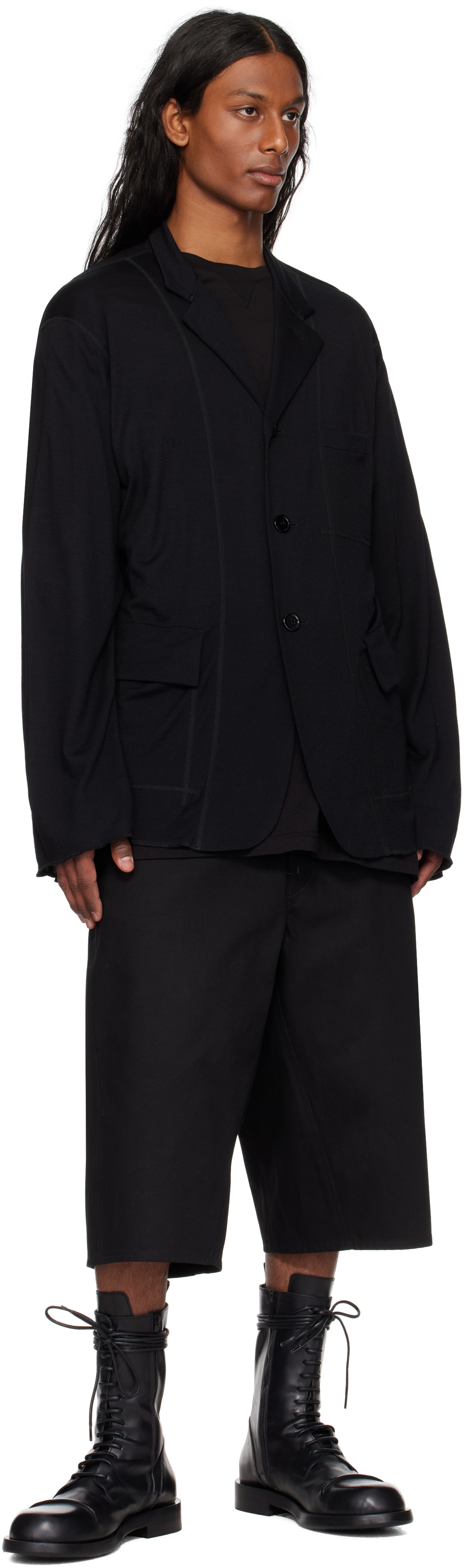 TAKAHIROMIYASHITA TheSoloist. Black Pajama Blazer