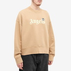 Palm Angels Men's Angels Patch Logo Crew Sweat in Black