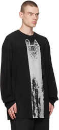 A-COLD-WALL* Black Print Long Sleeve T-Shirt