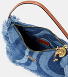 Pucci Marmo fringed denim shoulder bag