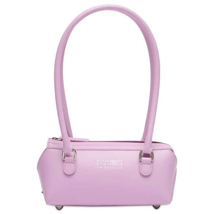 Photo: MM6 Maison Margiela Women's Mini Bauletto J Handbag in Pastel Lavender 