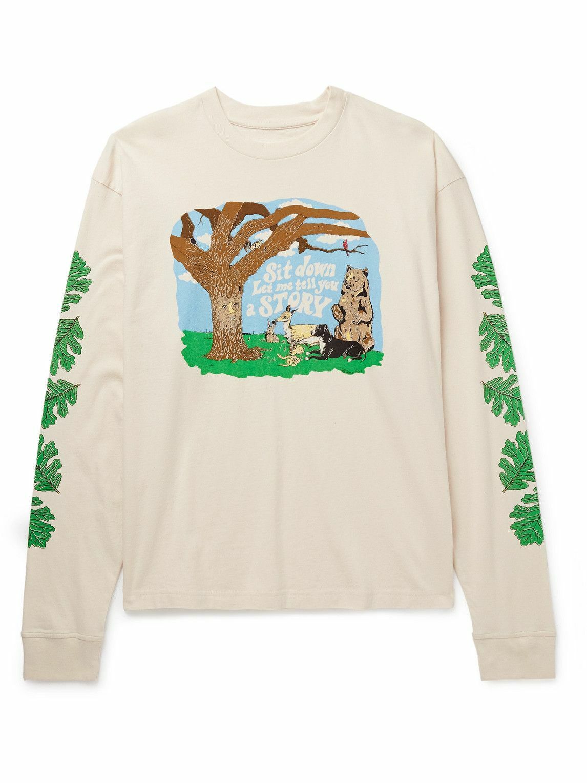 【関税込み】Story mfg. オフホワイト Grateful 長袖Tシャツ Story mfg. Off-White Grateful Long Sleeve T-Shirt Story Mfg.