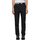 Fendi Black Cotton Belted Trousers