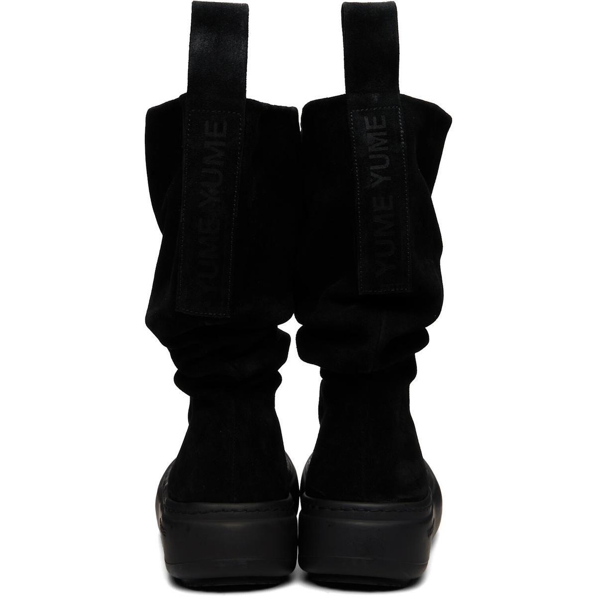 YUME YUME SSENSE Exclusive Black Low FIsherman Chelsea Boots