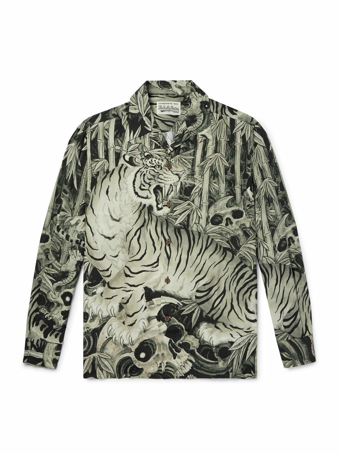 Wacko Maria - Tim Lehi Camp-Collar Printed Poplin Shirt - Green