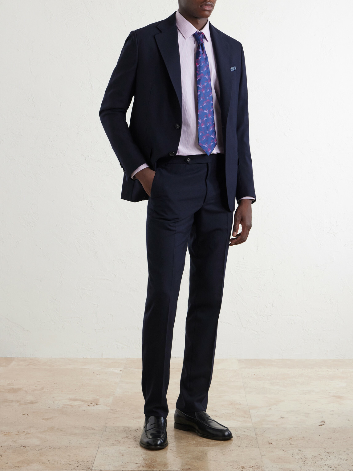 De Petrillo - Virgin Wool Suit Jacket - Blue