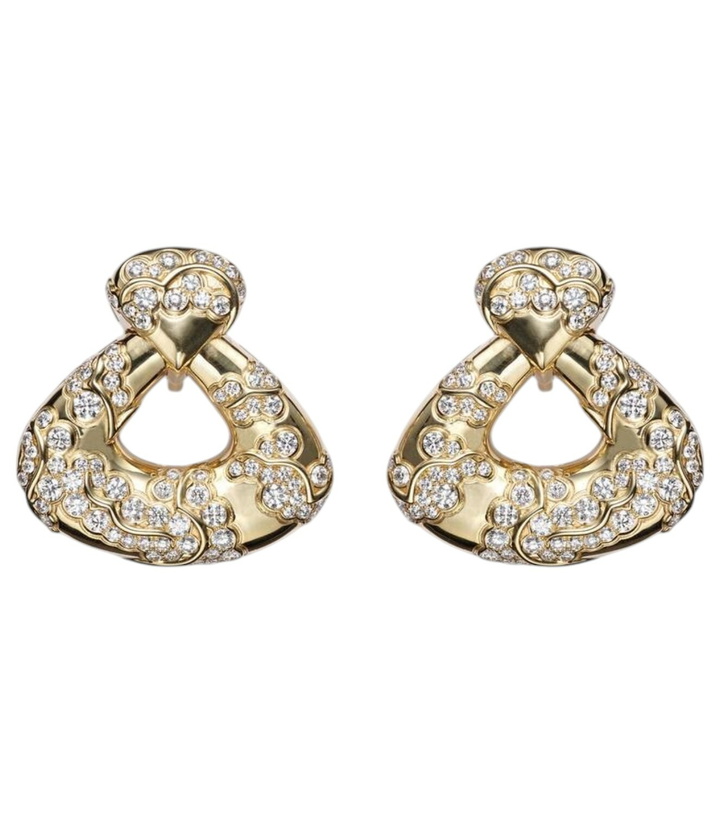 Photo: Marina B Annec 18kt gold earrings with diamonds