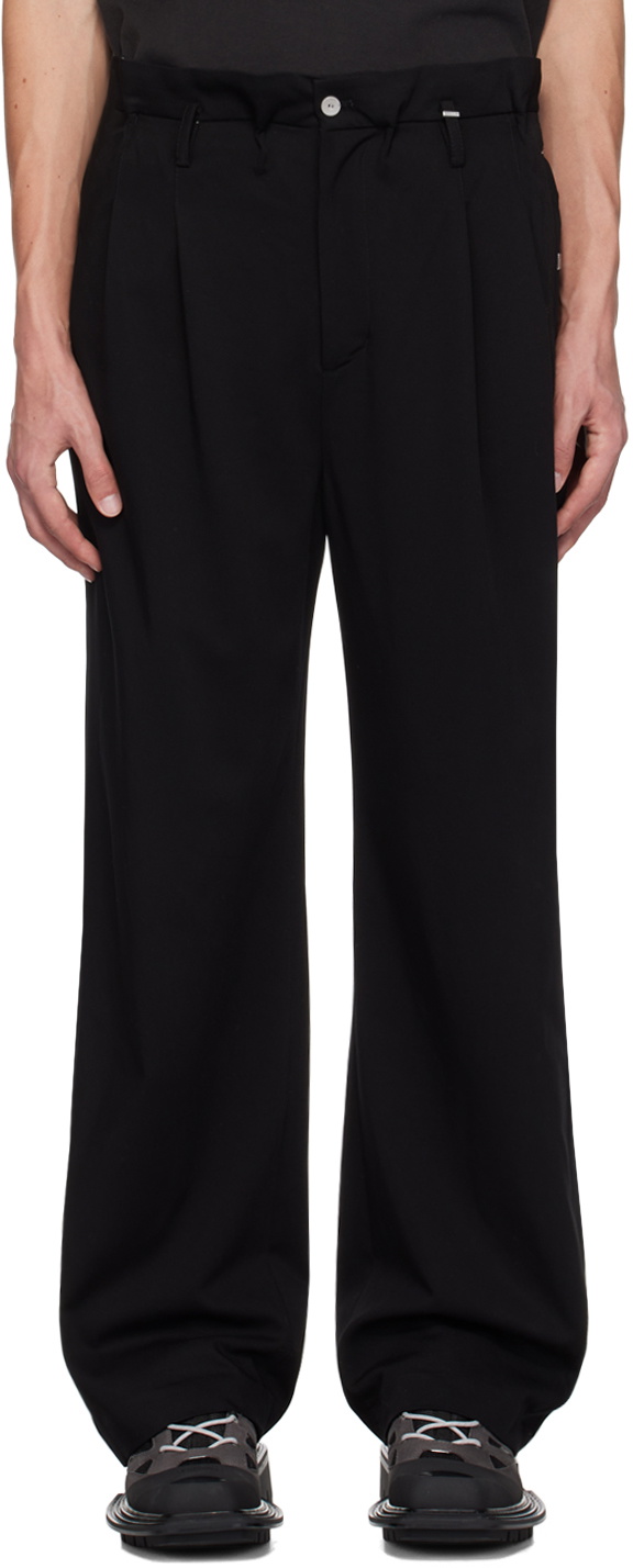 C2H4 Black Vrille Trousers