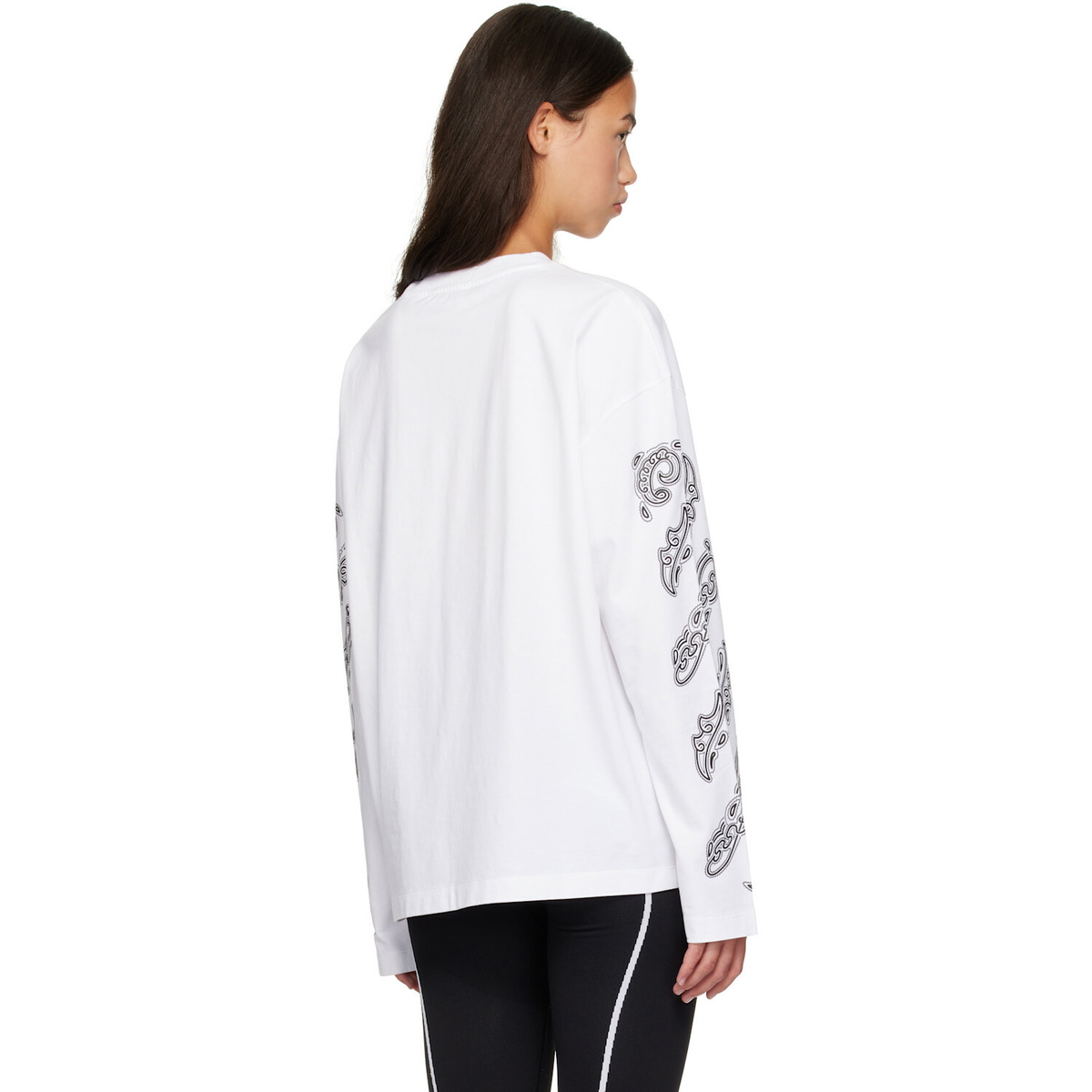 Off-White White Paisley Diags T-shirt