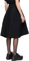 Comme des Garçons Black Paneled Midi Skirt