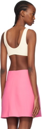 Jil Sander Off-White Cropped Tank Top