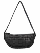 ST.AGNI Crescent Textured Leather Shoulder Bag