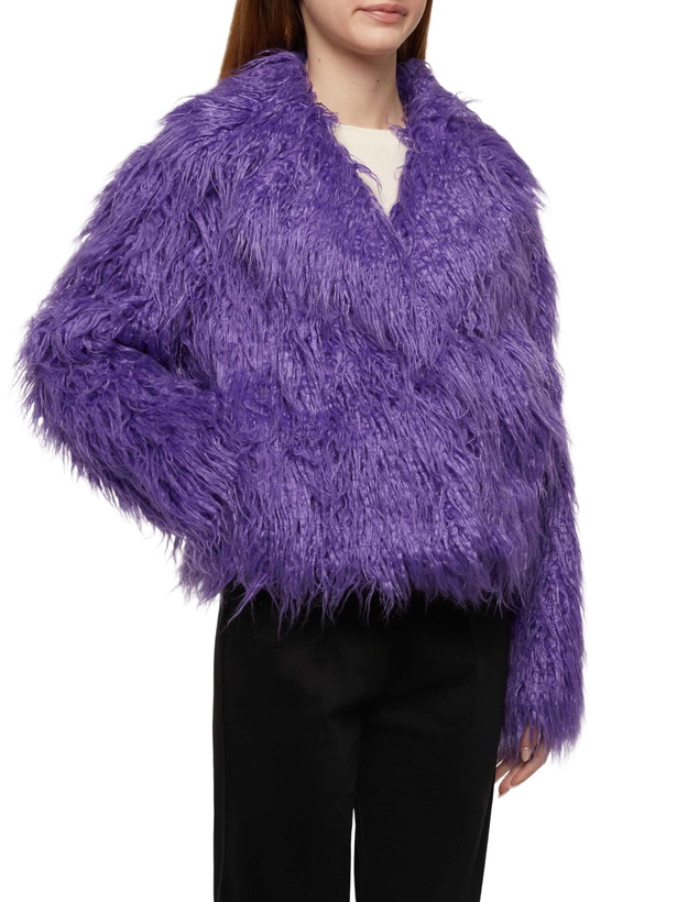 Photo: MC2 Saint Barth Purple Furry Short Jacket Sully