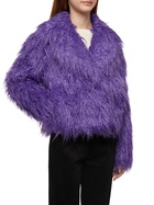 MC2 Saint Barth Purple Furry Short Jacket Sully
