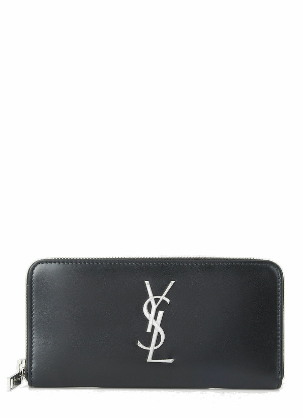 Photo: Logo Plaque Wallet in Black