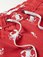 Onia - Charles Mid-Length Printed Swim Shorts - Red