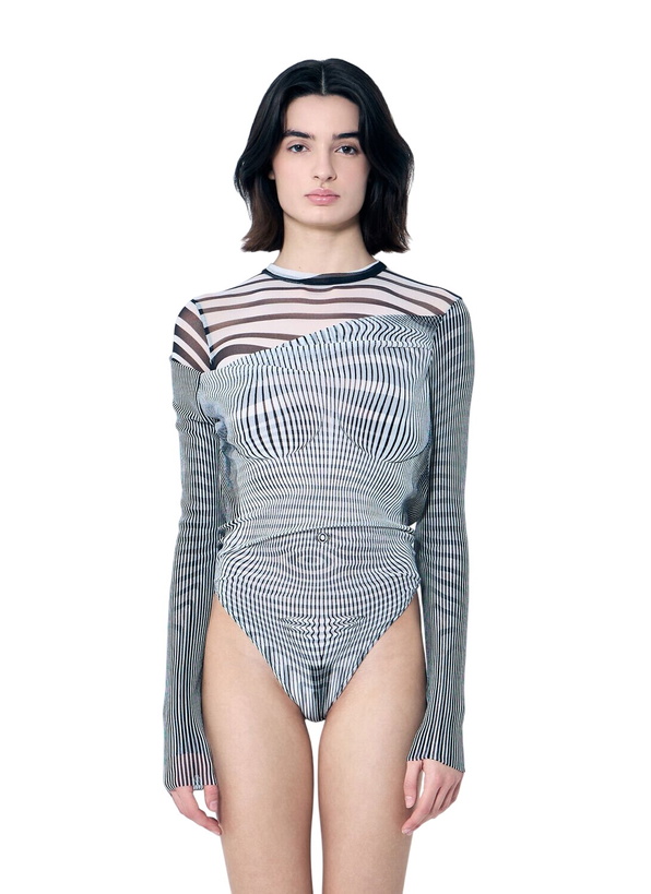 Photo: Jean Paul Gaultier Double-Layer Mesh Bodysuit