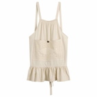 Damson Madder Women's Nonna House - Ercu Filet Lace Apron in Ecru 