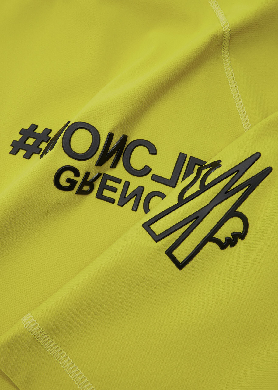 Moncler Grenoble Day-Namic Logo Stretch-jersey T-shirt Yellow