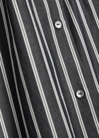 Nili Lotan Yorke Striped Cotton-poplin Shirt Grey