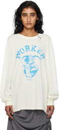 OPEN YY Off-White 'Worker' Pet Club Long Sleeve T-shirt