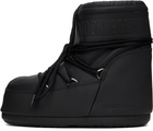 Moon Boot Black Icon Low Rubber Boots