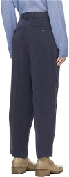 LE17SEPTEMBRE Navy Belted Trousers